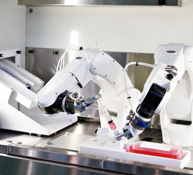 Medical robot machine in lab